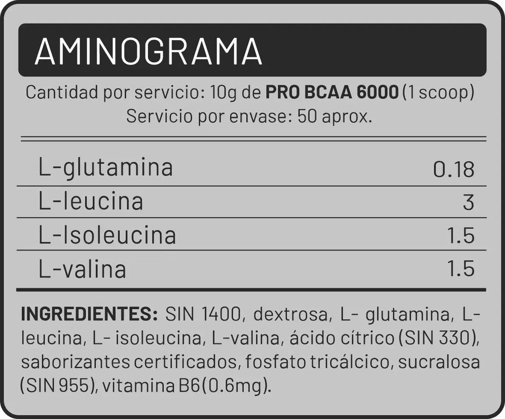 Pro BCAA 6000 Universe Nutrition - Fruit Punch (500 g)