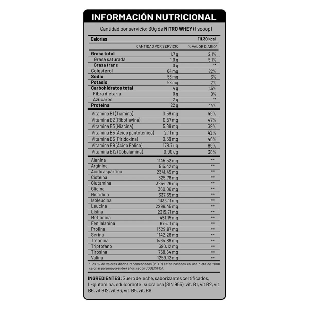 Nitro Whey Universe Nutrition - Caja de 10 Unidades / Sabor Chocolate (30 g c/u)